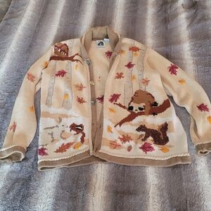 VINTAGE Storybook Knits Fall Cardigan Size 1x